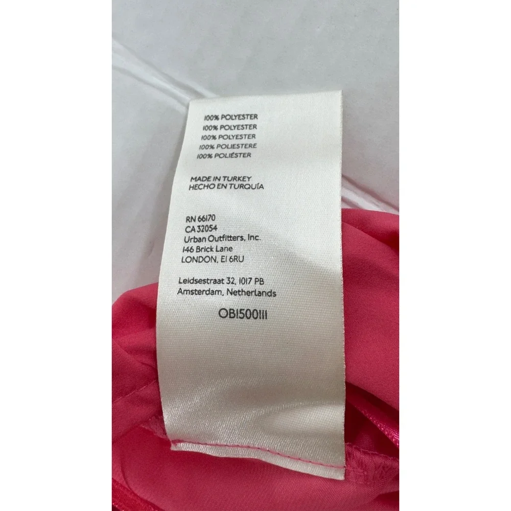 Free People Strawberry‎ Spritz Top Womens S Pink Tie Front Smocked Boho Coquette